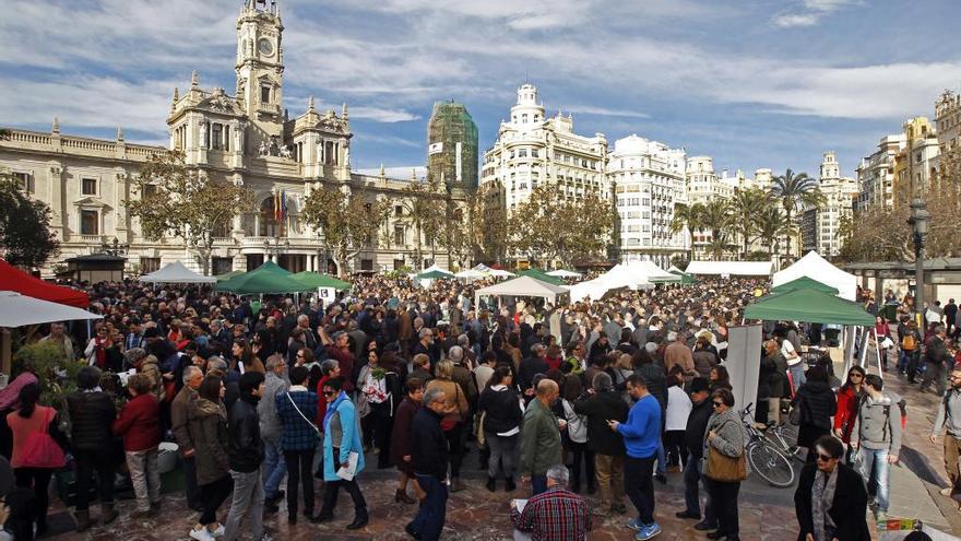 Aspecto de la plaza, el año pasado.