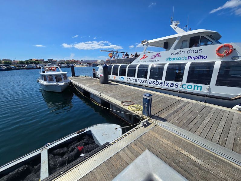 Así se disfruta de los catamaranes de O Grove.