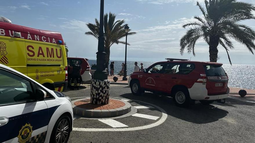 El rescate ha tenido lugar a la altura de la calle Océano esta mañana.