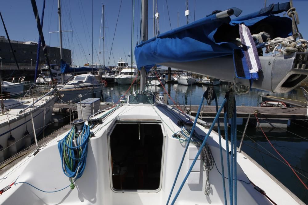 Tripulación del velero 'Mambo', que participará en la regata 'El Gaitero'