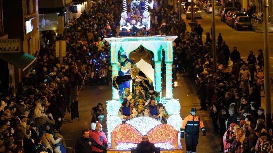 Un grupo de niños, durante el desfile.