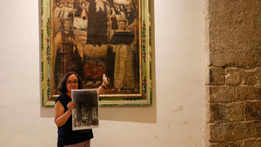 Una foto localitzada a l'Arxiu Nacional permet recuperar la imatge del retaule barroc desaparegut del Roser d'Organyà