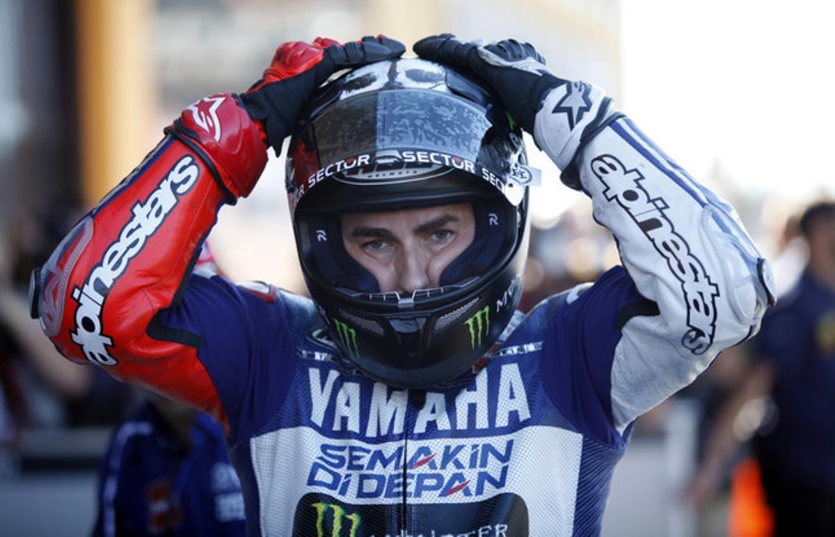 Jorge Lorenzo, al GP de València, al novembre. Jorge Lorenzo, al GP de València, al novembre.