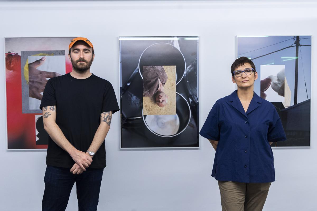 Alberto Feijóo y Nuria Enguita, este miércoles en el IVAM.