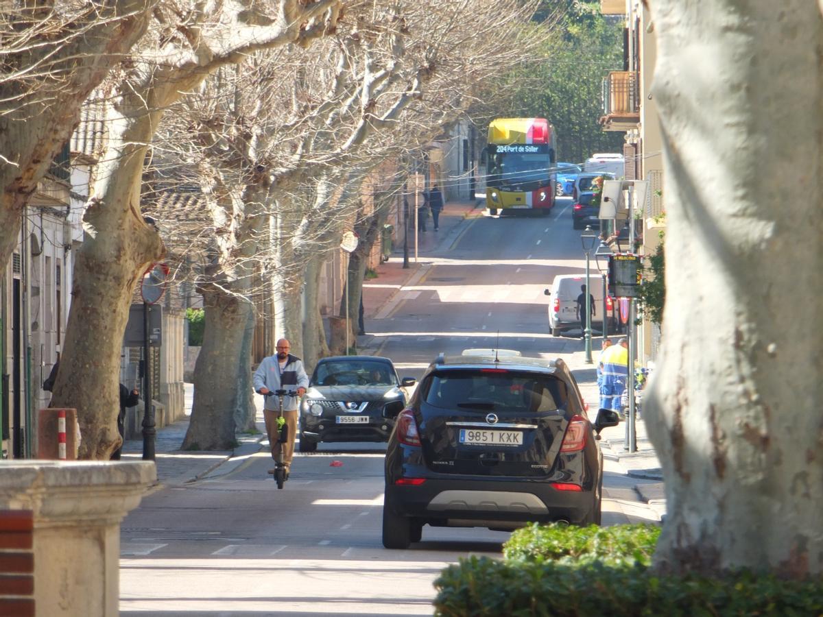 Vista de la calle Cetre de Sóller.