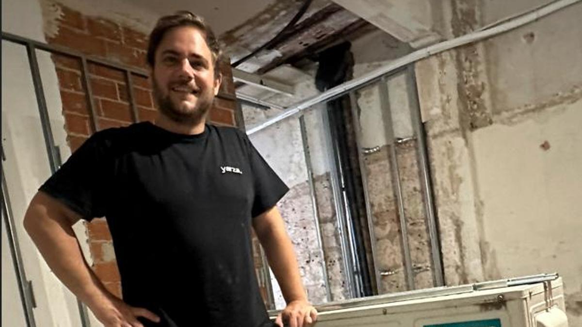 Manu Yarza, en el interior del restaurante