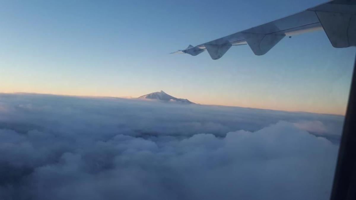 Primera nevada en el Teide