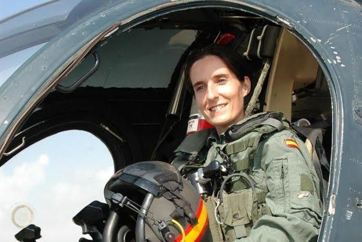 Patricia Campos durante su etapa en el Ejército