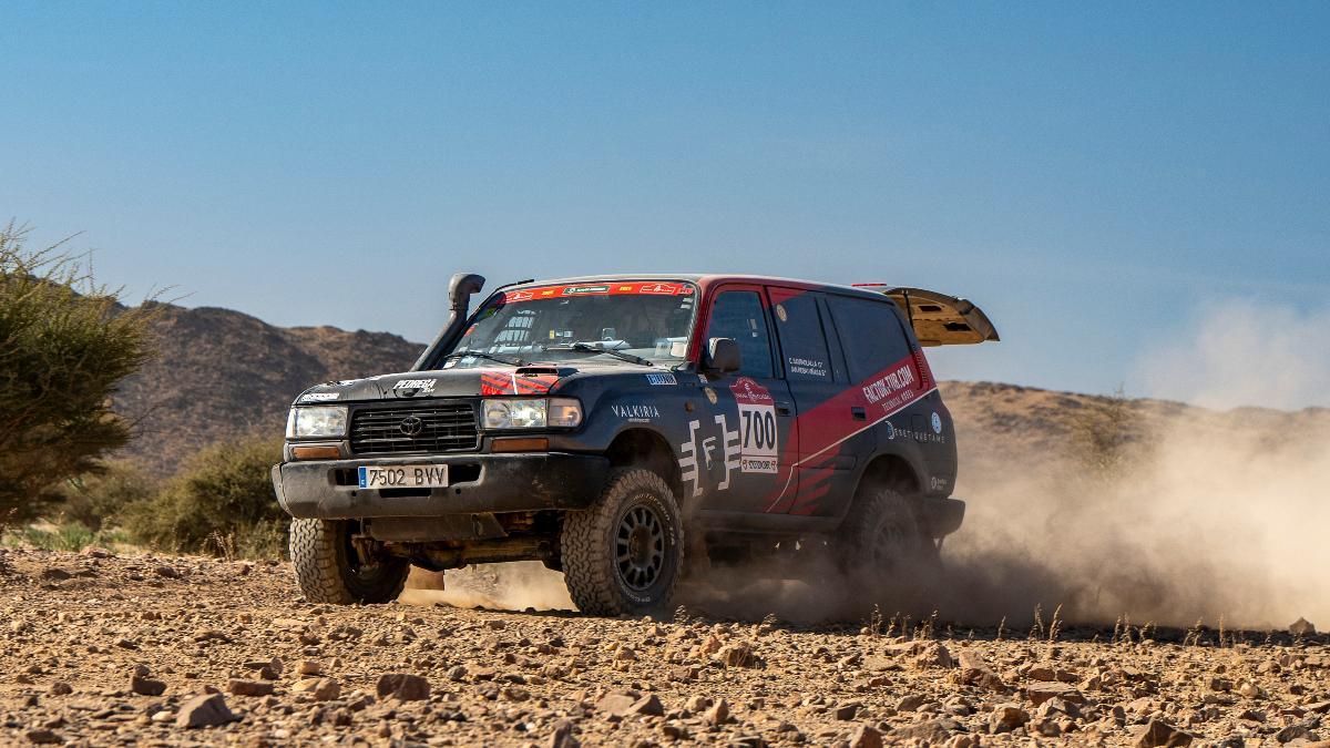 El Toyota de la dupla campeona formada por Carlos Santaolalla y Jan Rosa