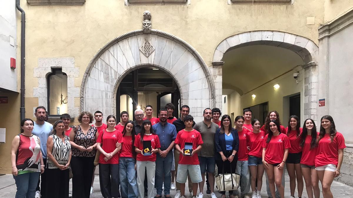 Una foto de grup de l’acte de reconeixement d’ahir al vespre.