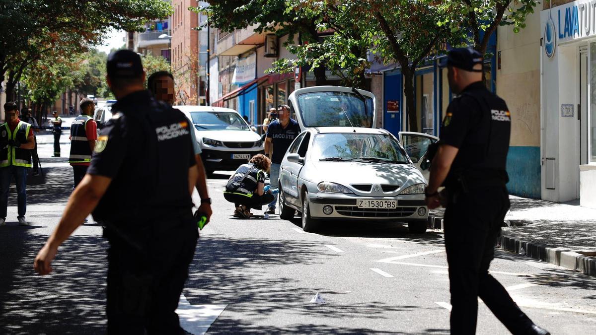 Tiroteo en el barrio de Torrero de Zaragoza, en imágenes