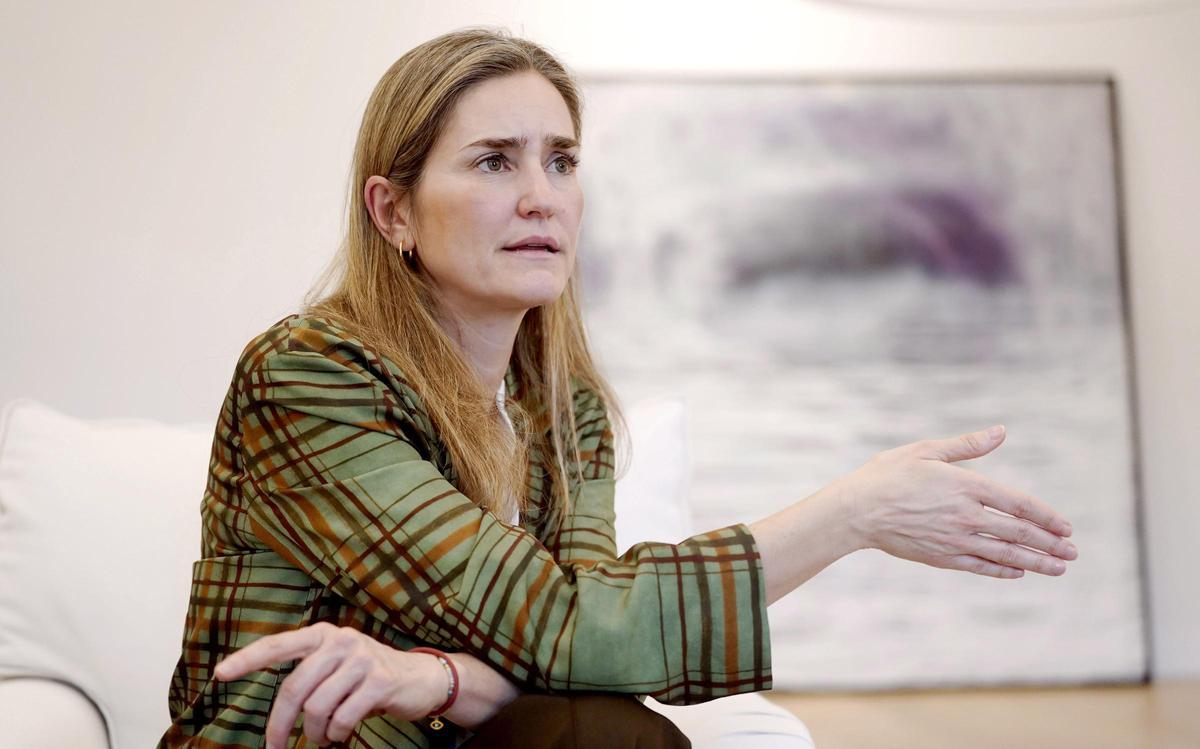 Sara Aagesen, durante la entrevista.