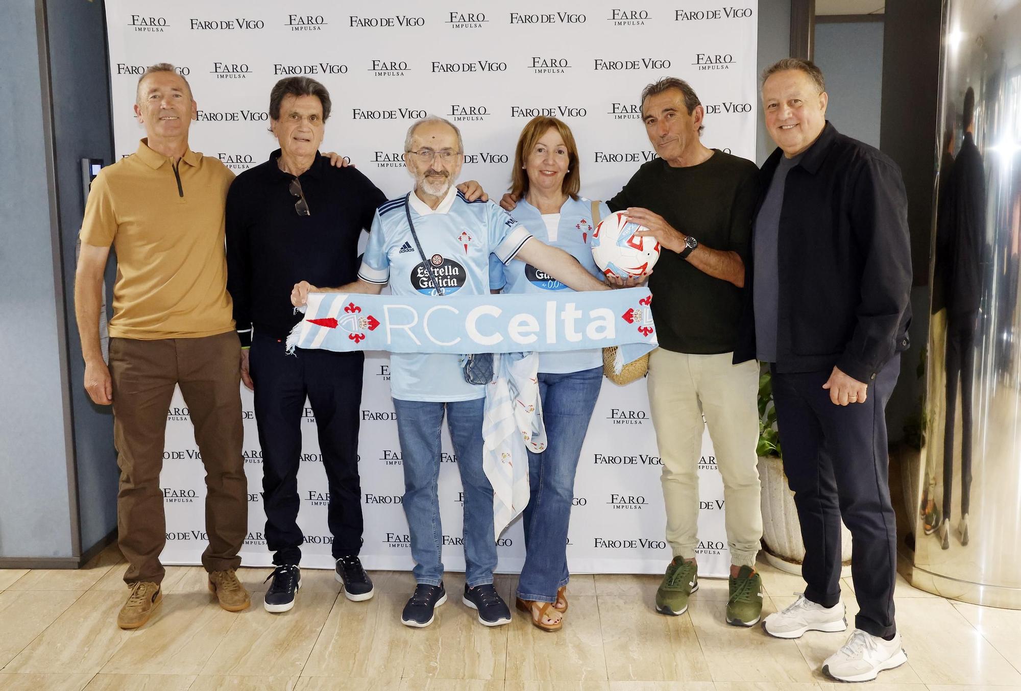 Encuentro de exjugadores y capitanes del Celta con suscriptores de FARO
