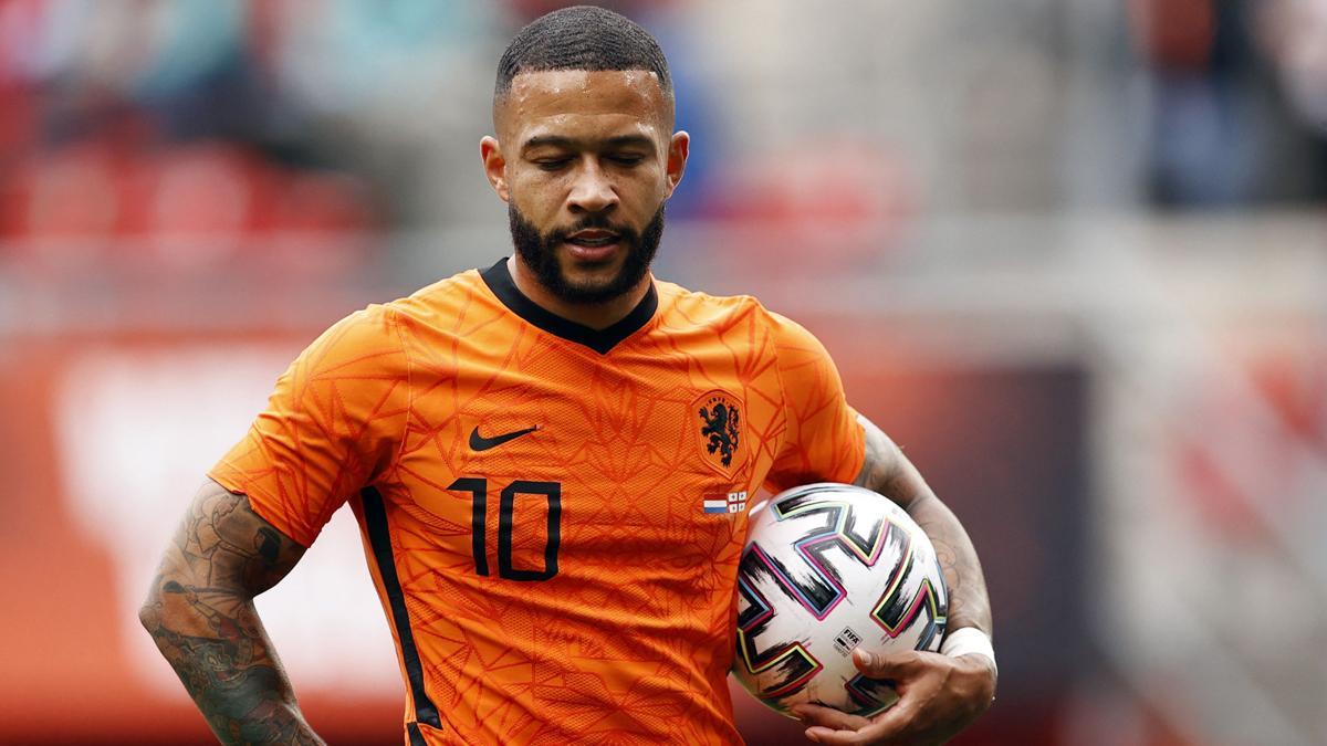 Memphis Depay, delantero de la selección de Países Bajos