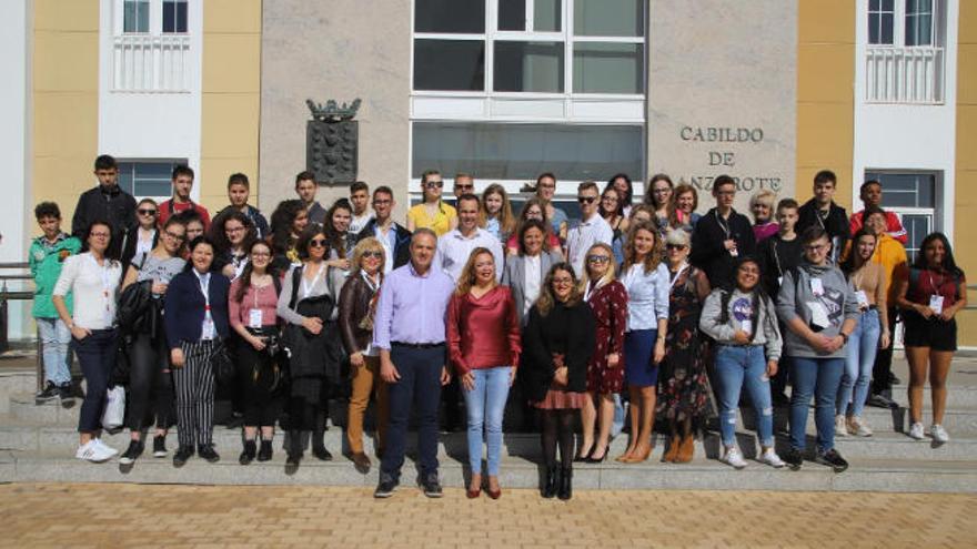 Alumnos de Polonia, Bulgaria y Grecia participan en un intercambio estudiantil en Lanzarote