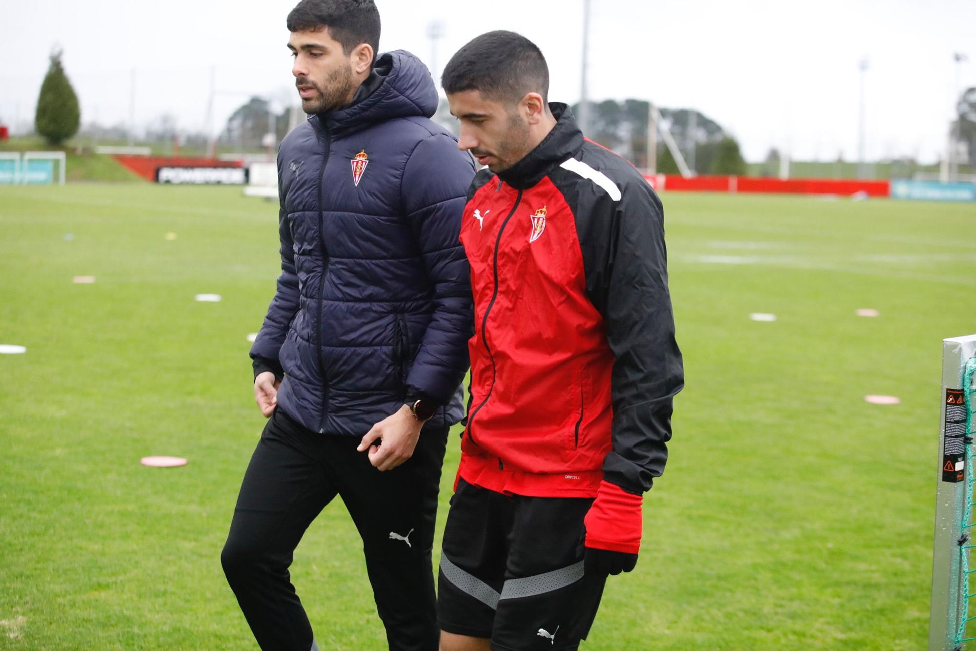 En imágenes: Entrenamiento del Sporting en Mareo