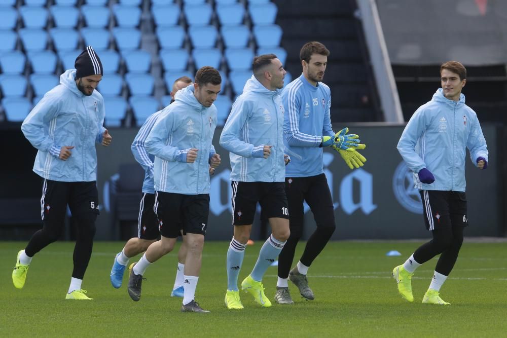 Entrenamiento del Celta en Balaídos