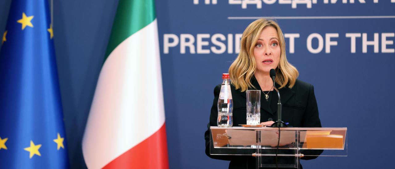 Italian Prime Minister Giorgia Meloni visits Serbia