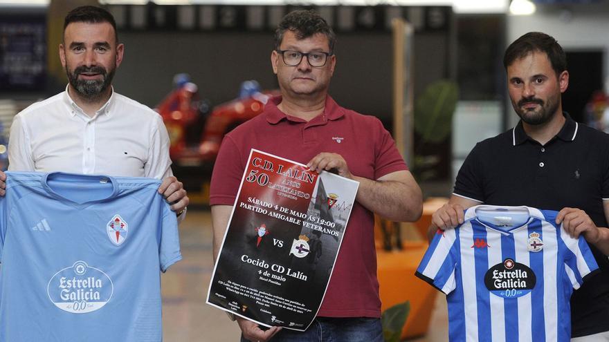 El CD Lalín celebra sus bodas de oro con un Celta-Dépor de veteranos y un cocido