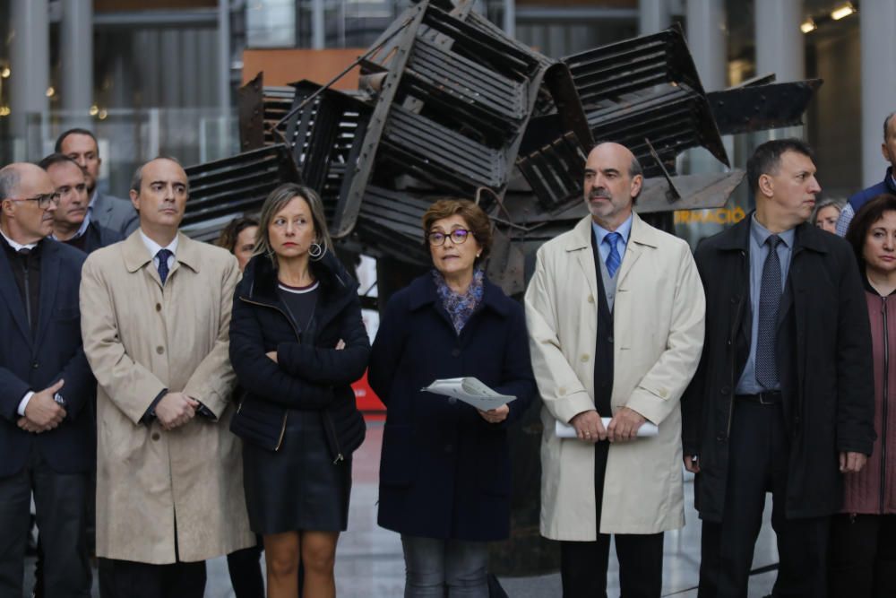 Concentración de jueves y fiscales en València por la jornada de huelga en toda España