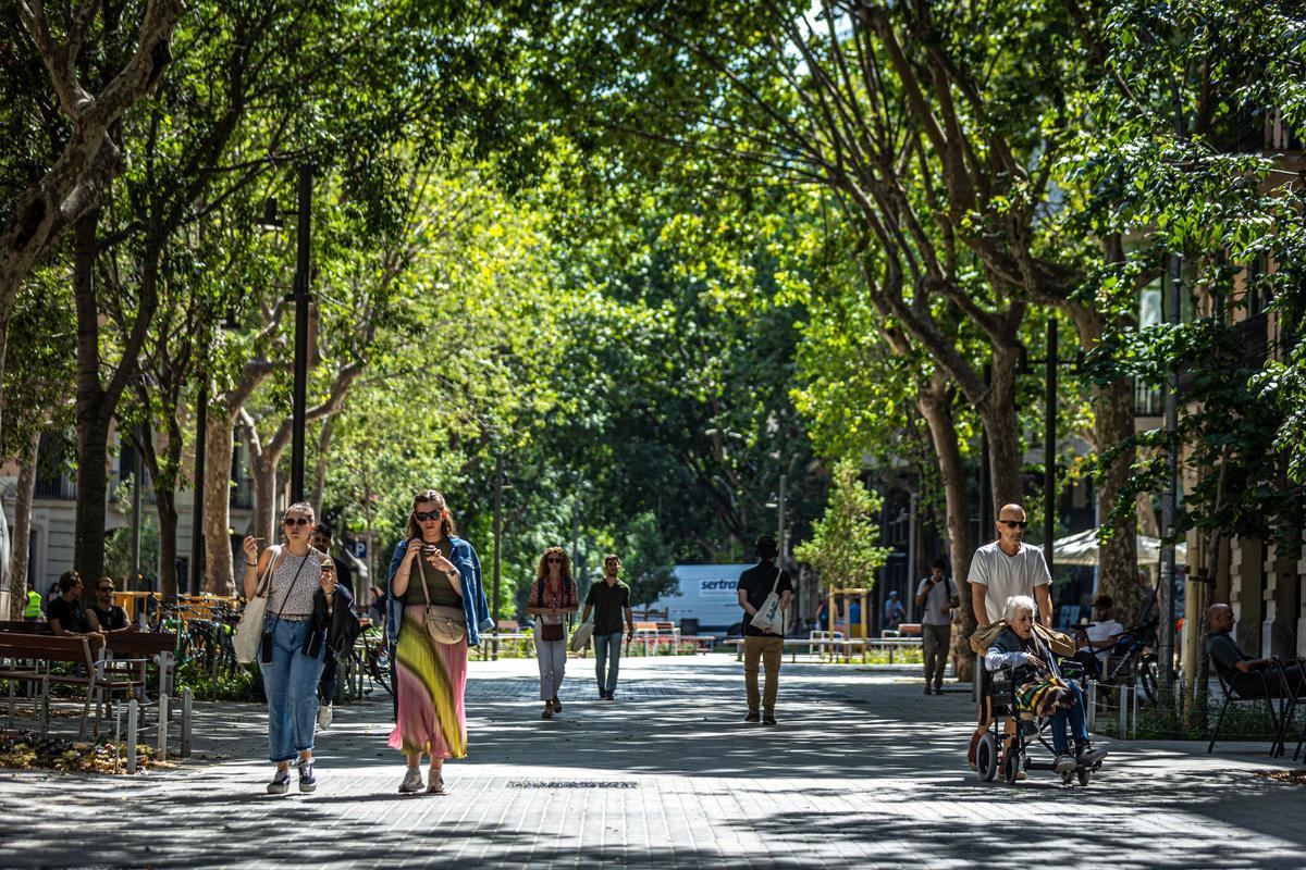 Escenas inesperadas de la Superilla del Eixample