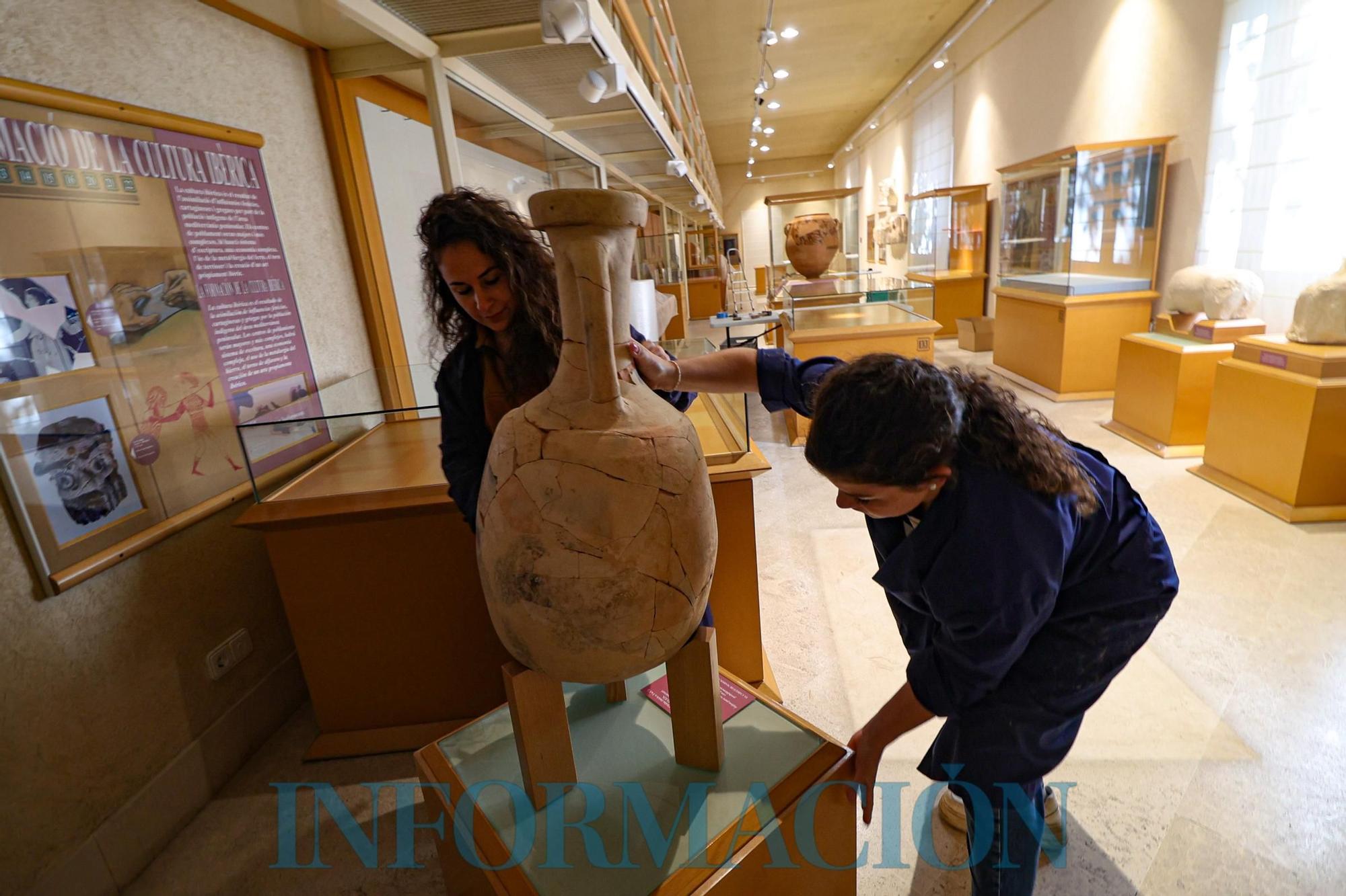 El Museo Arqueológico de Alcoy de mudanza por las obras de consolidación del edificio.