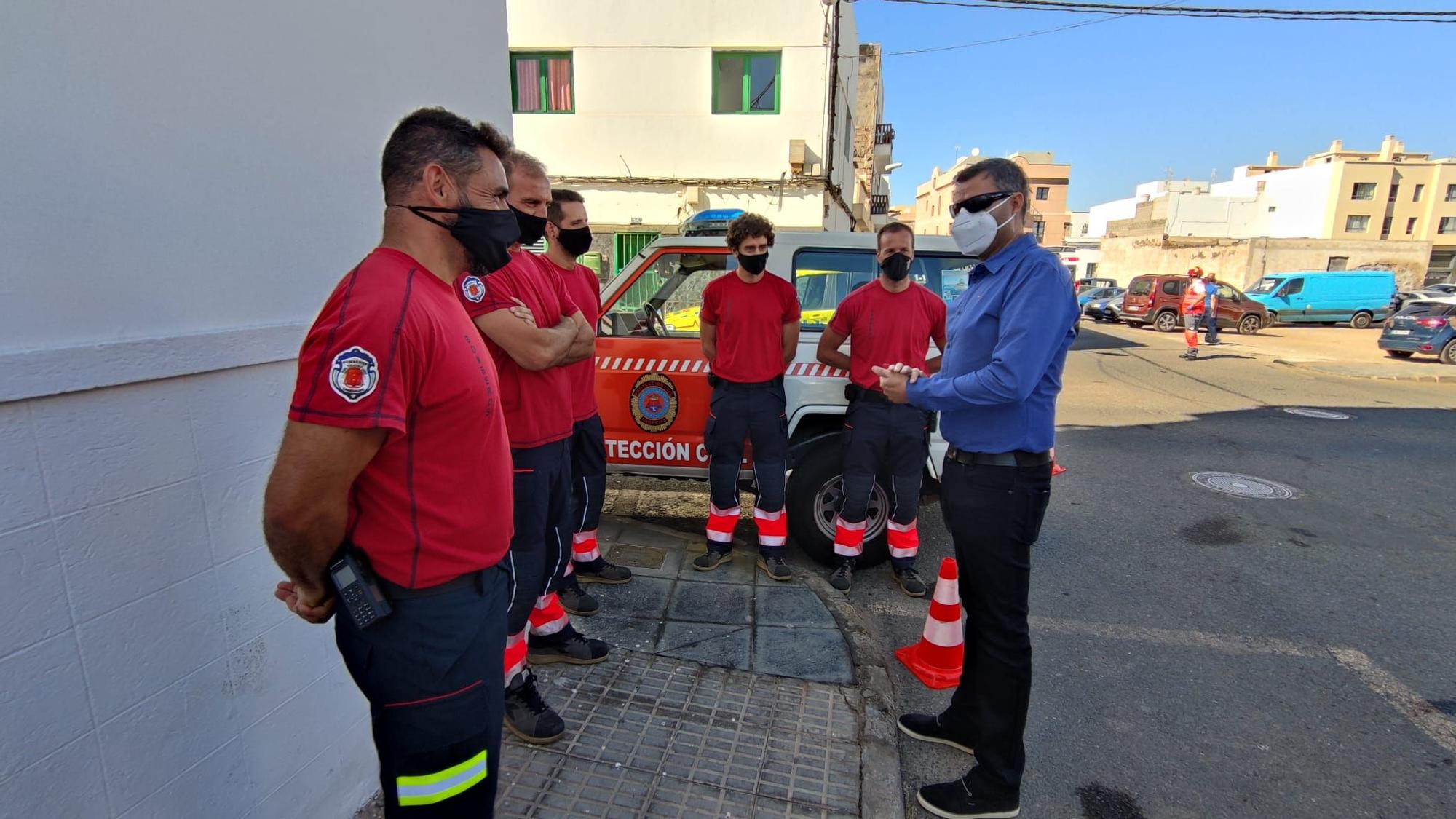 Primer simulacro contraincendios en un colegio con protocolo anticovid