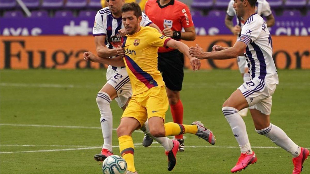 Sergi Roberto jugó otro partido muy completo en Valladolid