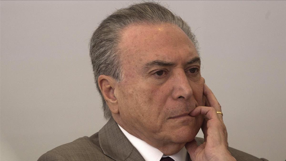 El presidente de brasil michel temer