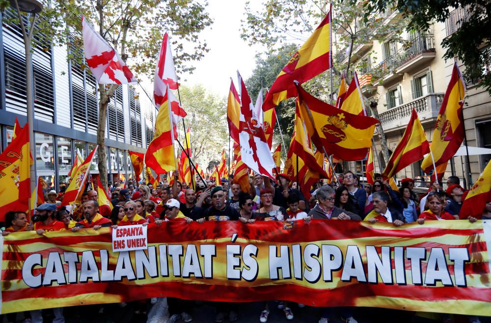 Manifestación en Barcelona por la unidad de España