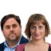 Oriol Junqueras y Alba Vergés