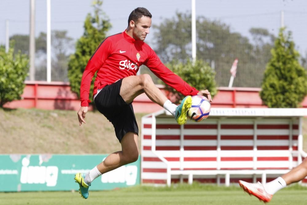 Entrenamiento del Sporting de Gijón