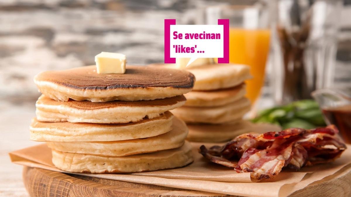 Tabla de tortitas con bacon