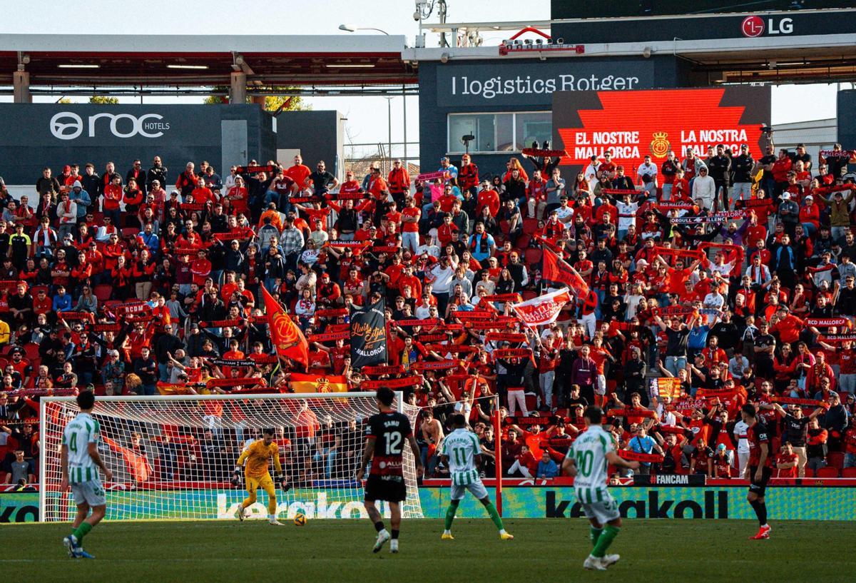 Fondo Norte de Son Moix durante el Mallorca-Betis.
