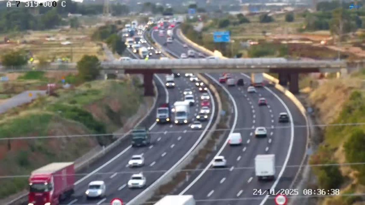 Congestión en la A-7