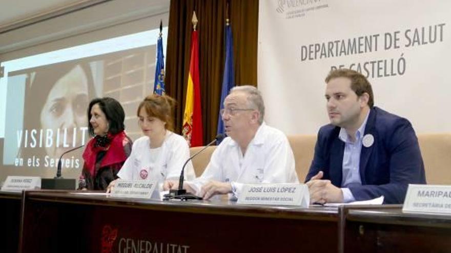 Inauguración de las jornadas celebradas ayer en el hospital.