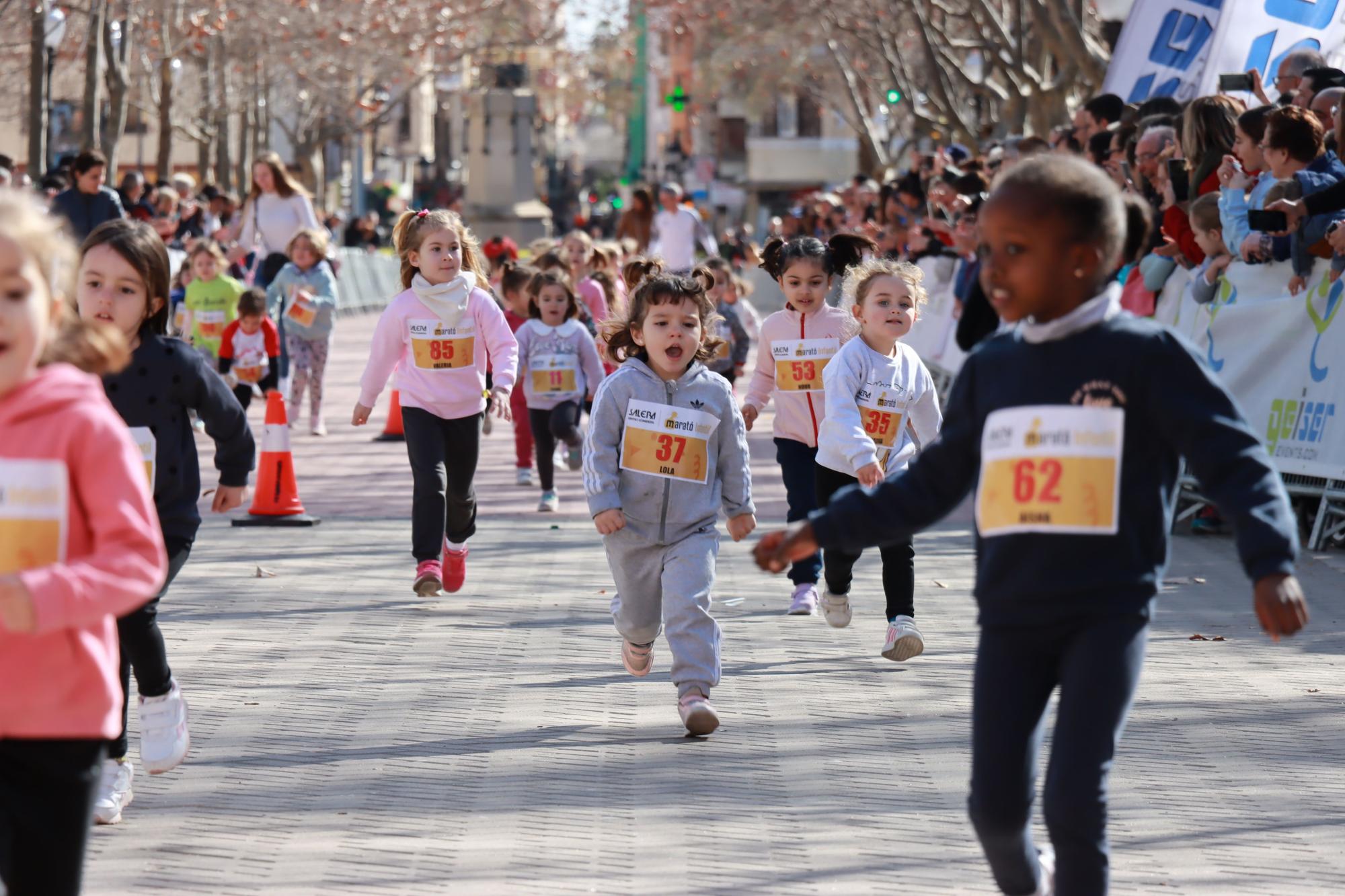 Las mejores imágenes de la maratón infantil en Castelló