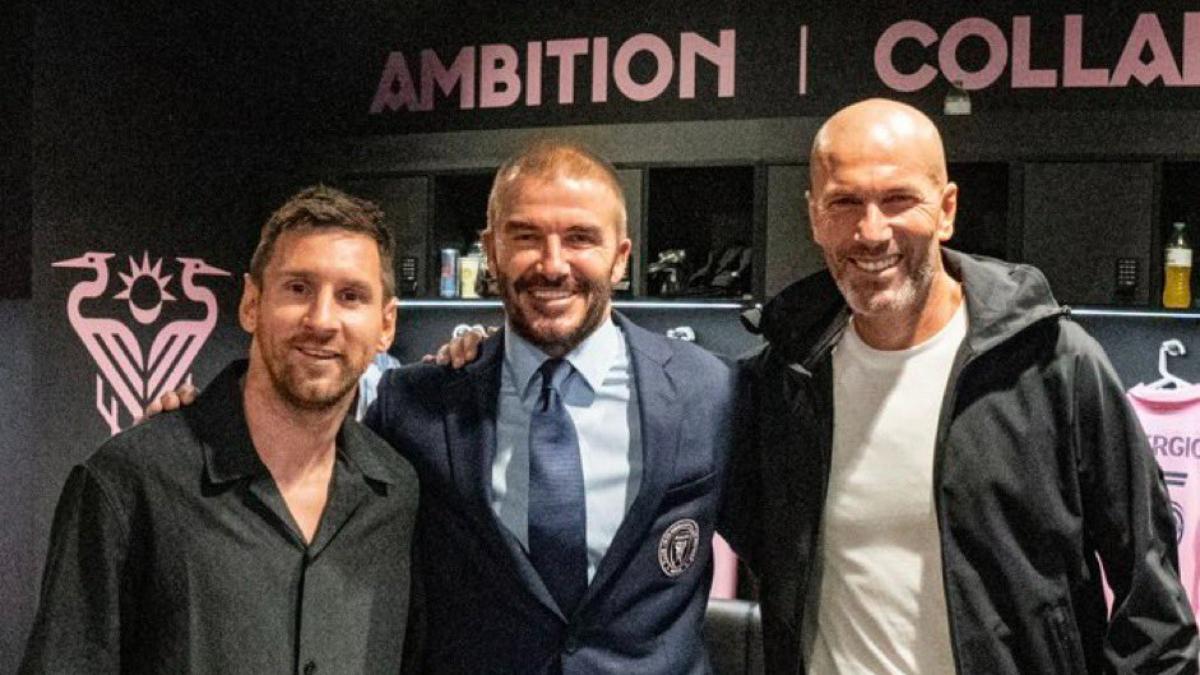 Zidane, Beckham y a Messi, reunidos en Miami