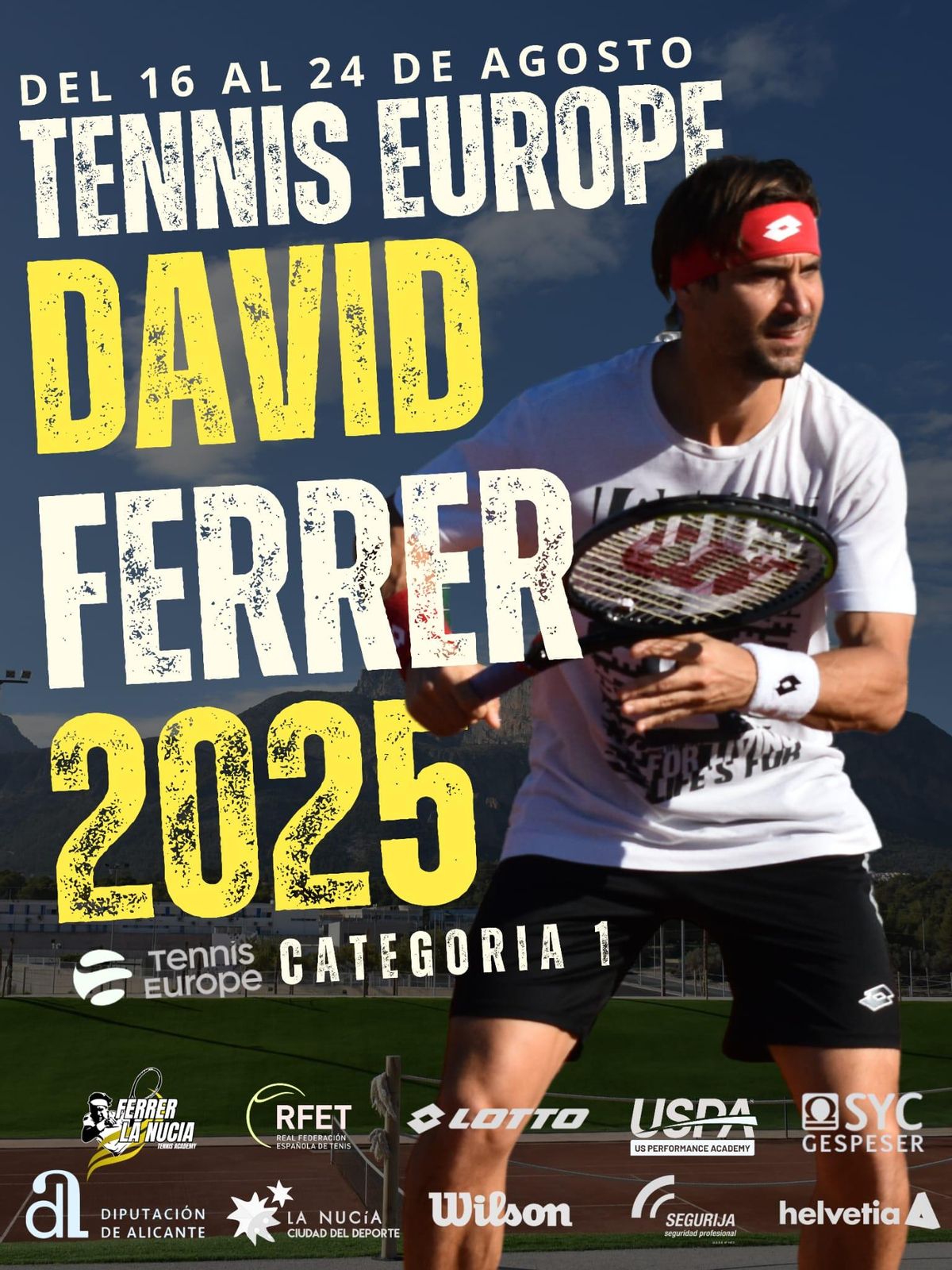 Un total de 345 tenistas de 55 países participan en el “David Ferrer Tennis Europe Junior Tour U14 La Nucía”.