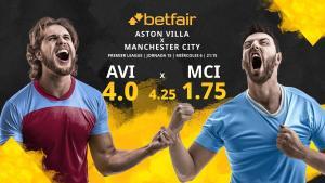 Aston Villa FC vs. Manchester City FC: horario, TV, estadísticas, clasificación y pronósticos