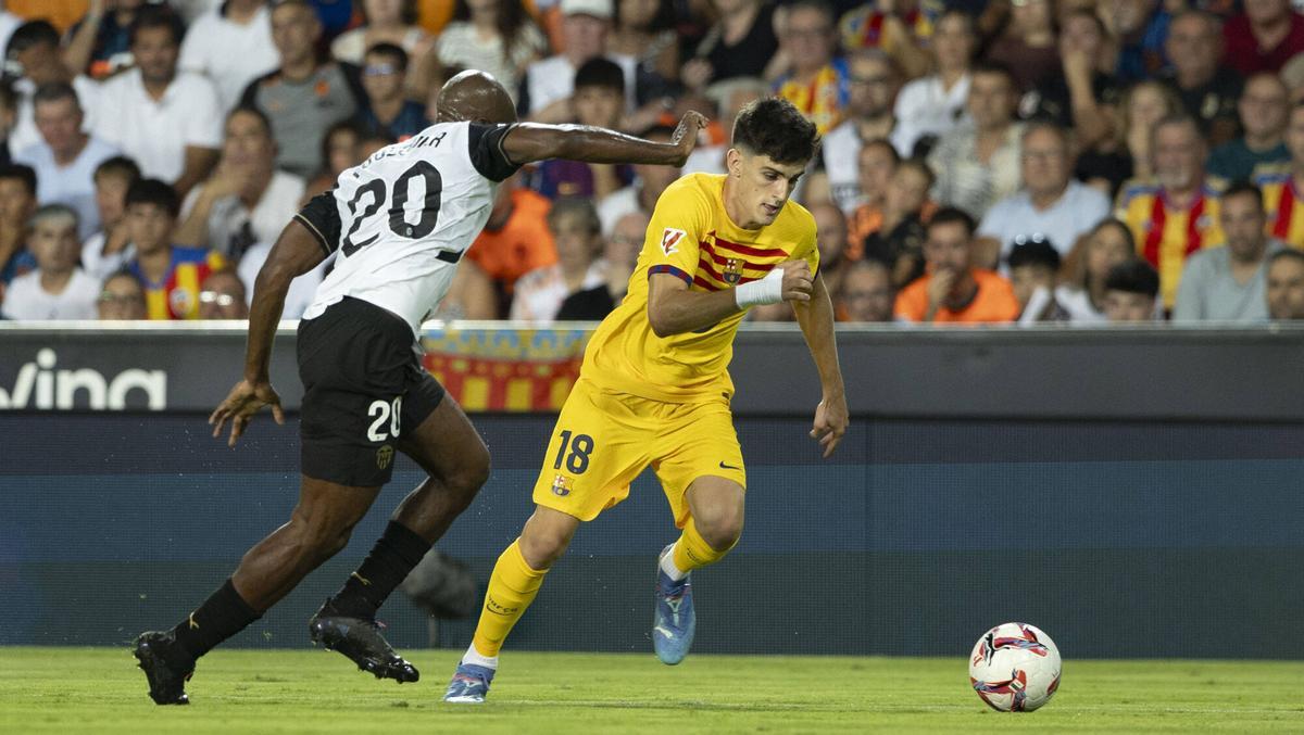 Pau Víctor debutó en Mestalla