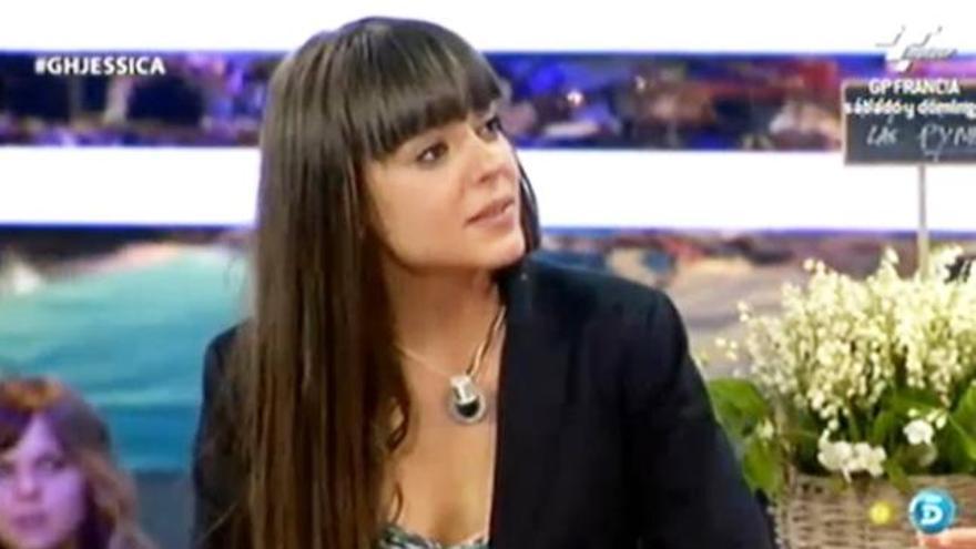 Yessica, en el plató de Gran Hermano.