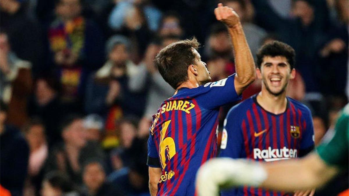 Denis Suárez desató su rabia en su primer gol ante la Cultural