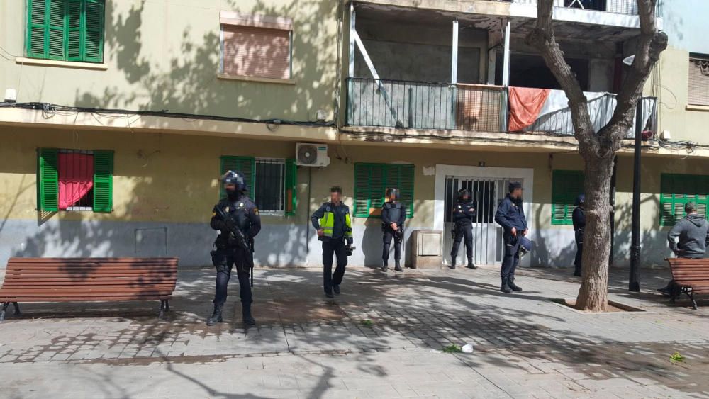 Redada antidroga en el barrio de Son Gotleu