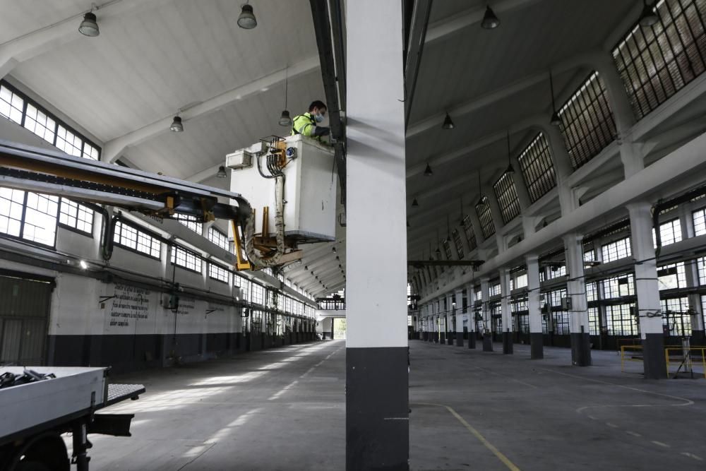 Preparativos Premios Princesa en la Fábrica de armas de La Vega