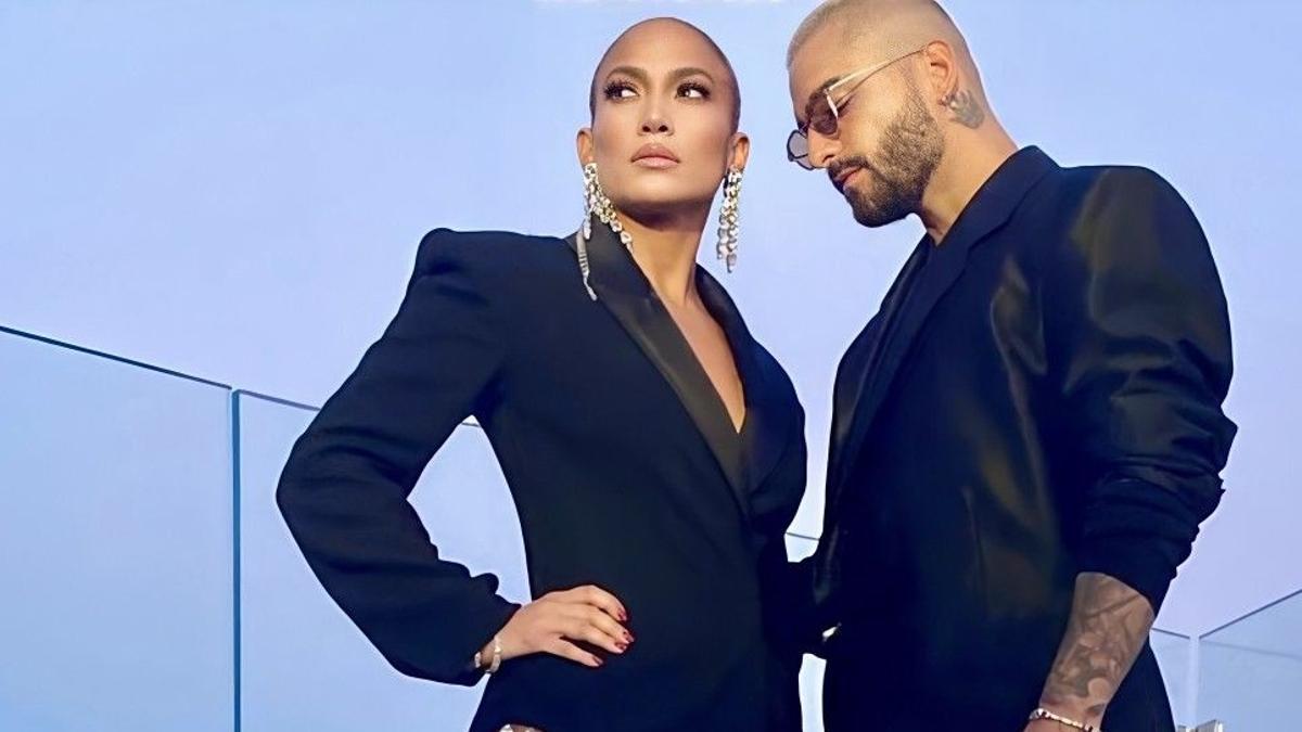 Jennifer Lopez y Maluma en el videoclip de 'Pa' ti'