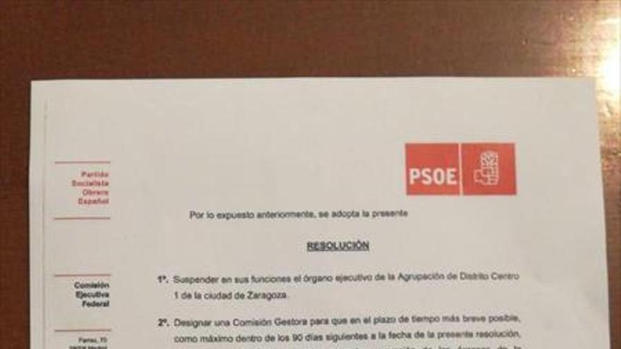 El PSOE crea una gestora en una de las principales agrupaciones