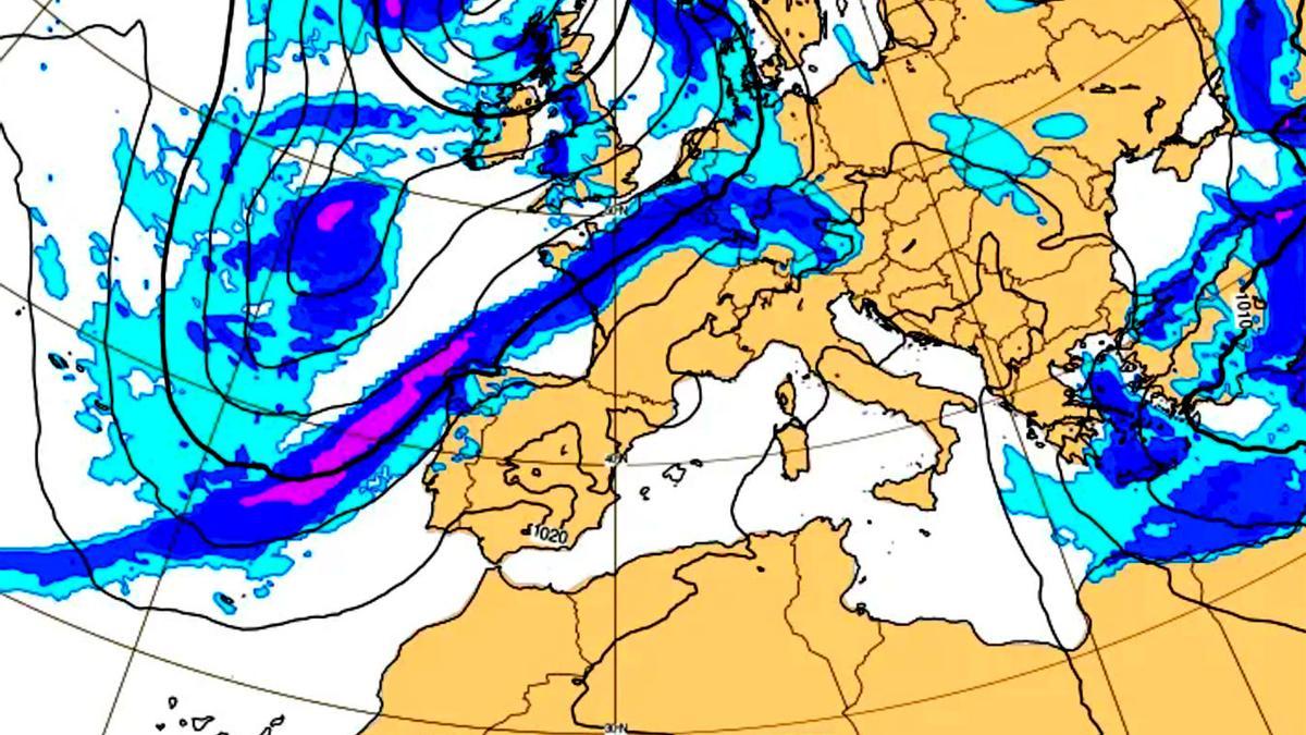 VÍDEO | Así está llegando un nuevo frente con lluvias a Andalucía