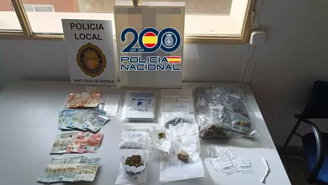 Les imatges del punt de venda de droga a Sant Feliu de Guíxols