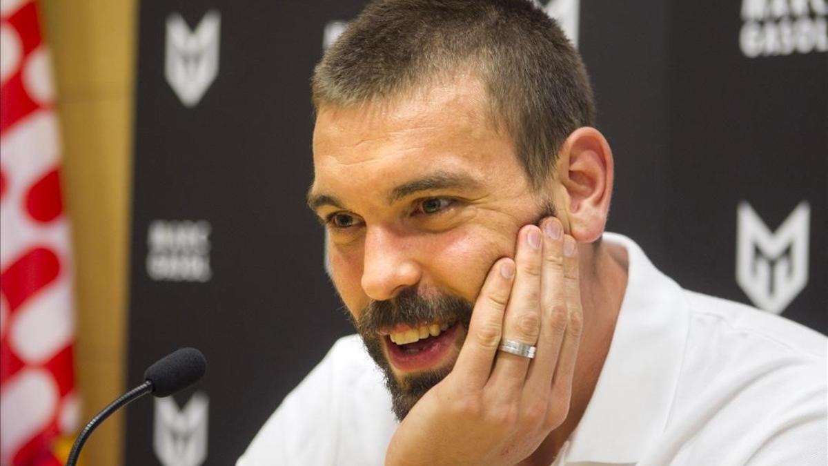 Marc Gasol, en una rueda de prensa reciente.